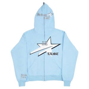 Star 3D Tryckt Y2K Casual Retro Men's Zip Up Hoodie Coats Men Printing Jacket Sweatshirts Bapes Hoodie 8h8m High Quality Designer Fashion Hoodie 434 531