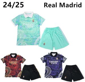 Maglia da calcio Camicetta n. 8 per adulti 24/25 Edizione speciale Maglia da calcio per bambini Loong cinese Real Madrid Maillot Benzema Ballon