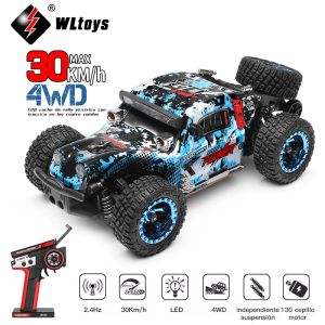 자동차 WLTOYS 284161 284010 1/28 RC 자동차 2.4G LED 조명 원격 제어 4WD 30km/h 고속 레이싱 자동차 장난감 소년