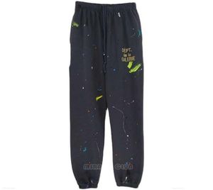 Galleries Dept Designer Jogginghose Sporthose 7216b Painted Flare Sweat Pant gewaschen und gebraucht handbemalt Splash Ink Graffiti O51449574