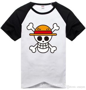 One Piece T Shirt 2017 Fashion Japońskie ubranie anime Kolor Luffy Cotton Tshirt for Man and Women -Brand Camisetath0013791278