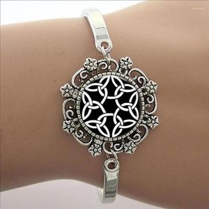 Charm Armband 2024 Ankomst Real Square Mandala Om Namaste Glass Dome Armband Meditation Bild Yoga smycken Gift HT094