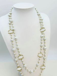 Designer naszyjnik Pearl Luksusowy naszyjnik dla kobiet elegancka vintage moda biżuteria dama wysokiej jakości naszyjniki Choker łańcuch