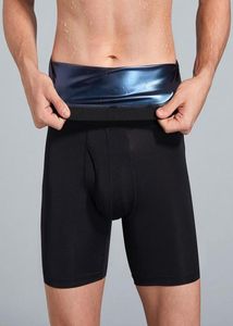 Ter Sauna Şort Erkekler Yağ Yanan Bel Eğitmeni Yüksek Fitness Çalışan Spor iç çamaşırı zayıflama pantolonları vücut shapewear 2206295605506