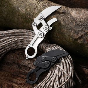 Multifunctional Survival Mechanical Outdoor With High Hardness For Self-Defense, Portable Claw Folding Knife 952983