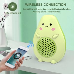 Speakers Wireless Bluetooth 5.0 Speaker Cute Cartoon Avocado Mini Speaker Support TF Card Player Kids Speaker for Smartphone