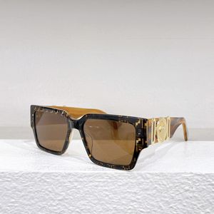 Designer mode solglasögon acetat fiber metall rektangulär v4461 mens lyxiga solglasögon affärsled