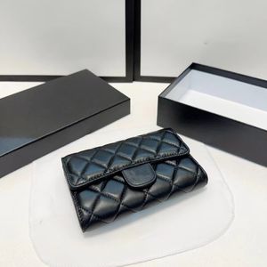 2024 designer plånbok kvinna handväska damer plånböcker kort plånbok kaviar läder blixtlås kvinnor långa quiltade mode europeiska plånböcker för kvinnor