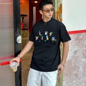 T-shirt da uomo Plus T-shirt firmate Polo con cappuccio T-shirt con cappuccio Girocollo taglie forti ricamato e stampato abbigliamento estivo in stile polare con taglia in puro cotone da strada