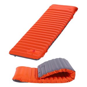 Utomhus Ultralight Air Sleeping Pad Self-Inflating Mat Waterproof uppblåsbar madrass för campingtält Travel 240220