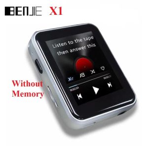 プレーヤーBenjie X1 Mini BluetoothMP3プレーヤー1.8インチタッチスクリーンポータブルミュージックビデオプレーヤー無料ギフト有線ヘッドフォン