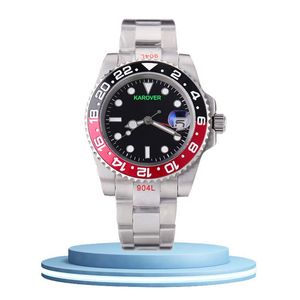 Mens Automatic Ceramics Watches 40mm rostfritt stål fällbara lås Simning av armbandsur Sapphire Luminous Watch Montre de Luxe Mechanical Watches