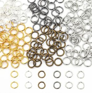 Smycken tillbehör smycken makingjewelry fynd komponenter 500 st 4 5 6 8 10 mm hoppringar splittringar anslutningar för DIY J1962730