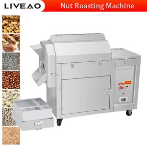 Máquina comercial automática de torrefação de nozes, forno elétrico industrial elétrico para torrar nozes secas