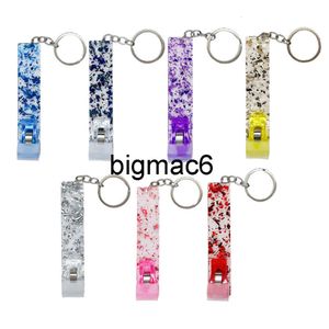 16CM Acrylic Card Puller Keychain Pendant Portable Contactless Grabber Card Keychains Keyring