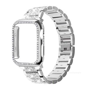 Designer New Luxury Diamond Bracelet Cases Smart Straps for Apple Watch 8 iWatch Series Wristband 7 6 5 1 2 3 4 38mm 40mm 42mm 44mm 41mm 45mm Band Stainless Steel Strap cat