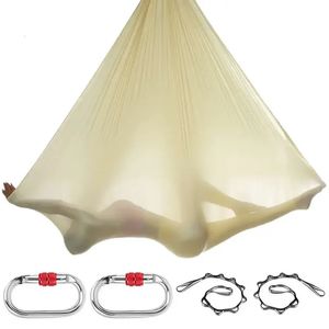 5*2.8m Aerial Silks Set Yoga Swing Hammock Equipment Anti-Gravity Inversion Belt for GYM Home Aerial Dance Flying Yoga 240223