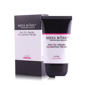 Основа-праймер Miss Rose Po Finish Foundation Primer для жирной кожи Масло-гладкая стойкая основа под макияж для лица Профессиональная капля для лица De Dhuek