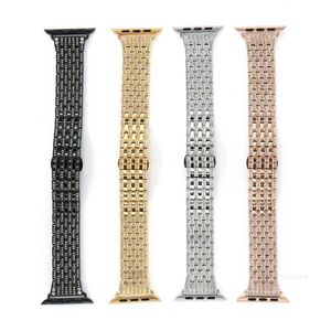 Designer Luxury Bling Diamond Handmade Rhinestone Band Smart Strap for Apple Watch Series 7 6 5 4 3 2 SE designer7UYJ7UYJ