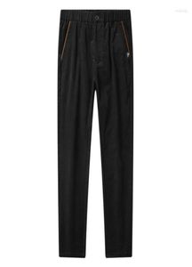 Men039S byxor 2022 Men39s Corduroy Casual Affär Fashion Solid Straight Regular Fit Trousers Male Black Kakhi Gray Men Clo2147880