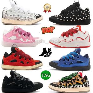 Trottoar mode casual designer skor lyx läder klänning sneakers paris män kvinnor leopard snörning extraordinär tränare gummi nappa tränare desighers sneakers