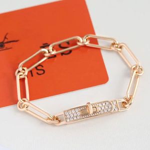 designer bracelet charm bracelet diamond chain gold hollow fashion metal latch classic jewelry women bracelets gift men high quality