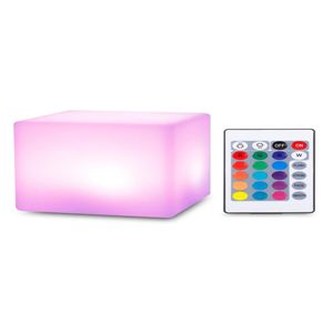 Nattlampor Lightme Light Mtiple Colors inomhusbelysning Dekor USB -laddningsbar LED -kubform med fjärrkontroll Drop Delivery Dhn4J