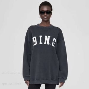 Anines Bing Hoodie Designer Moletons Preto Annie Bing Hoodie Esporte Clássico Carta Algodão Pulôver Jumper Casual Camisola Mulheres 721 750