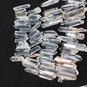 Beads 100G Natural Clear Quartz Crystal Stones Loose Beads Fashion Transparent Crystals Wand Quartzs Healing Stone Point Rock Mineral Dhalq