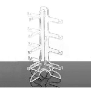 Óculos de sol mostrar suporte 3 camada whiteclear rack titular quadro expositor mostrar stent 19716cm3967982