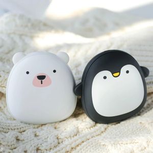 Spelare söt tecknad penguin Polar Bear Electric Hand Warmers USB laddningsbar uppvärmning M2EE