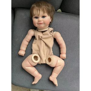 19 polegadas Reborn Doll Kits Sweet Baby Maddie Maddie Peças em branco DIY sem montagem com o corpo e os olhos Bebe Kit igual ao POS 240223