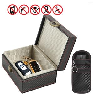 Car Organizer Security Box Mobile Phone Storage For Bank Card Keyless Anti-Theft Faraday Shielding