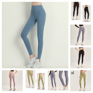 leggings senza cuciture per donna de aloyoga leggings firmati donna Abbigliamento da palestra Donna Corsa Fitness Pantaloni sportivi Vita alta Collant da allenamento casual Leggins Pantaloni grigio