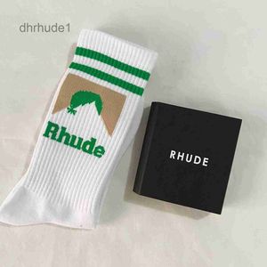 Rhude Cotton Sock Men Women Sock Designer роскошные высококачественные фирменные бренды для фирменного бренда.