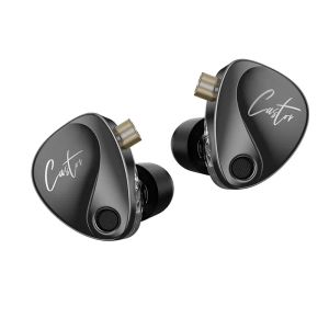 Hörlurar KZ Castor in Ear Hifi Earphone 2DD Dynamic Highend Tunable Bass Earphones Monitor hörlurar som avbryter öronsnäckor DFI Zar ZSNPRO