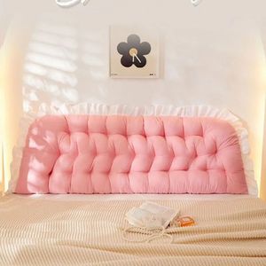 Tatami Headboard Pillow for Bed Sleeping Neck Body Soft Pillows Bedside Cushion Backrest Support Bolster Bedroom Decoration 240220