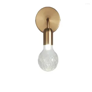 Wall Lamp Nordic Glass Lamps Living Room Bedroom Bedside Aisle Modern Simple Creative Decor