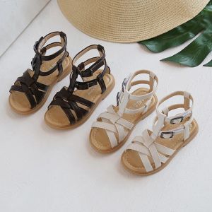 Sneakers Kids Sandals Girls Summer Cute Princess Roman Shoes Baby Toddler Soft Sole Fashion Sandals Children Sandales 1 To 10 Years Girls