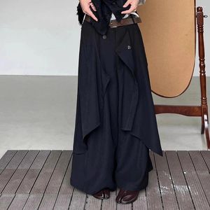 Men's Suits INCERUN 2024 Men Irregular Pants Button Joggers Streetwear Solid Color Trousers Vintage Loose Casual Wide Leg S-5XL