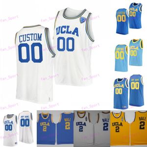 NCAA UCLA Bruins College Basketball Jersey 3 Johnny Juzang Jaime Jaquez Jr.