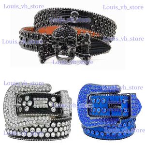 Belts Men Women Bb Simon Belt Luxury Designer Belt Retro Needle Buckle BeltS 20 Color Crystal diamond T240228 T240228