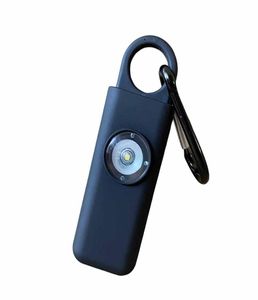 Alarme de segurança de sirene de autodefesa para mulheres chaveiros com luz LED SOS Alarmes de segurança pessoal Keychain3133853