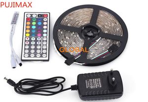 RGB LED Pasek 5050 Wodoodporny 5M 150LEDS SMD 44KEY IR Remote Mini Mini Controller 12V 2A Adapter Power Adapter FITA LED Pasek dla CHR9609513