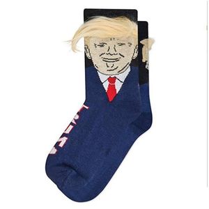 Inne domowe tekstylia nowe kobiety mężczyźni Trump Crew Socks żółte włosy zabawne kreskówki sportowe pończochy