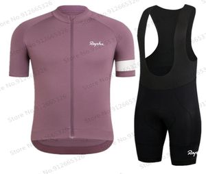 2022 sommer Men039s Atmungsaktive Kurzarm Radfahren Jersey Kit MTB Ropa Ciclismo Fahrrad Kleidung Bib Shorts Bike Jersey7825227