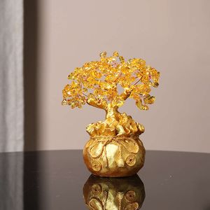 New Chinese Style Wealth Money Shaking Tree, Home Decoration, Handicrafts, Ornaments, Living Room, Foyer, Wine Cabinet, Office