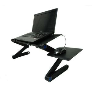 Communications Metal Lapdesk Portable Folding Laptop Holder with Mouse Tray for 14 to 17 Inch Universal Computers Black Red Colors