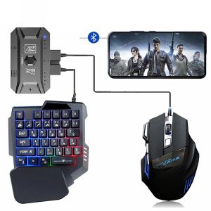 GamePads M1ProモバイルコントローラーゲームキーボードマウスコンバーターPUBGモバイルコントローラーGamePad Bluetooth 5.0 Android iOSアダプター用