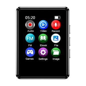 Oyuncular 8/16/32/64G MP3 çalar 1.8inch dokunmatik ekran mp3 Öğrenci Walkman BluetoothCompatible 5.0 HIFI SES E -Kitap FM Radyo